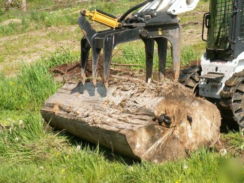 Demolition grapple for bobcat skidsteer skid steer