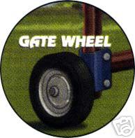 Gate wheel-fencing/livestock/horses/arenas/rodeo
