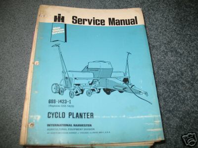 International harvester serv man. cyclo planter