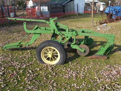 John deere #44 h two bottom plow