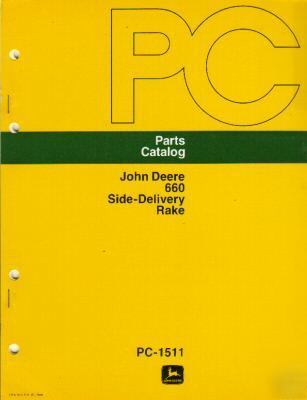 John deere 660 side-delivery rake parts catalog