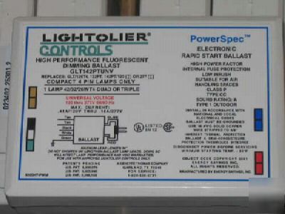 Lightolier electronic flourescent rapid dimming ballast