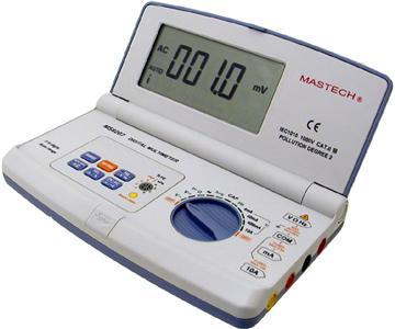 Mastech auto-range notebook digital multimeter w/ timer