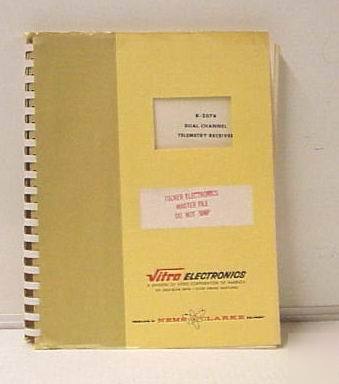 Nems-clarke r-2074 telemetry receiver instr. manual