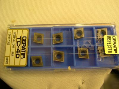 New 10 ceratip inserts ccgh 32.504AAN TC40