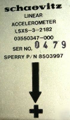 New schaevitz lsxs-3-2182 linear accelerometer