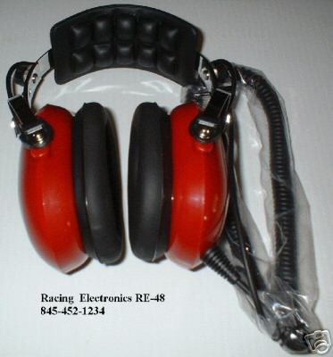 Racing electronics nascar headset re-48 uniden