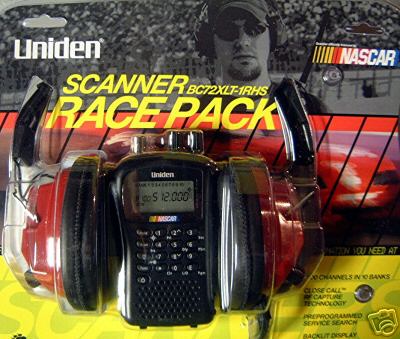 Uniden BC72XLT-rhs 100 channel nascar with headset