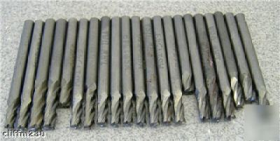 3/16 solid carbide end mill assortment (1035)