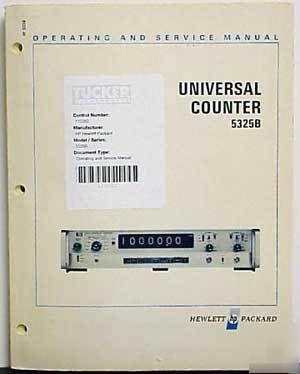 Agilent hp 5325B universal counter op/serv. manual