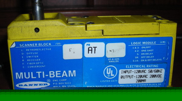 Banner multi beam fiber optic w BT235 glass f optic