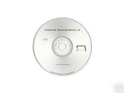 Carpentry training manual on cd - basic to advanced