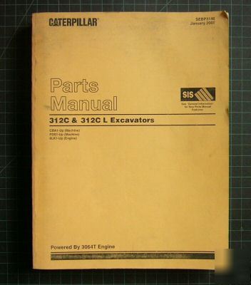 Cat caterpillar 312C l excavator parts manual catalog