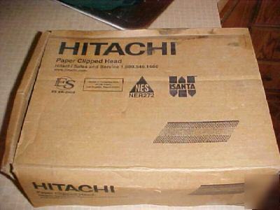 Hitachi box of paper clipped head nails/3X120/75MM