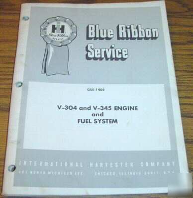 Ih 815 & 915 combine v-304 v-305 engine service manual