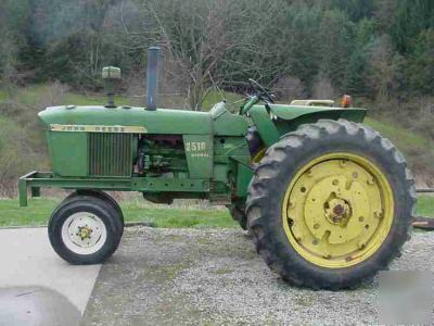 John deere 2510 diesel farm tractor