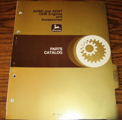 John deere 4239D 4239T oem engine parts catalog jd