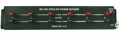 Mfj 1112 15 amp multiple dc power outlet strip 