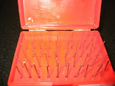 New 50 M0 .011-.060 steel plug pin gage set minus/ plus 