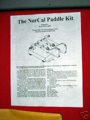 Norcal qrp club paddle kit by K8FF