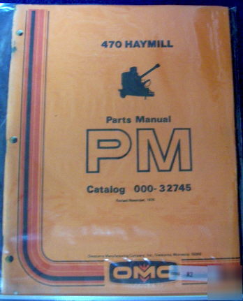 Owatonna 470 haymill parts manual