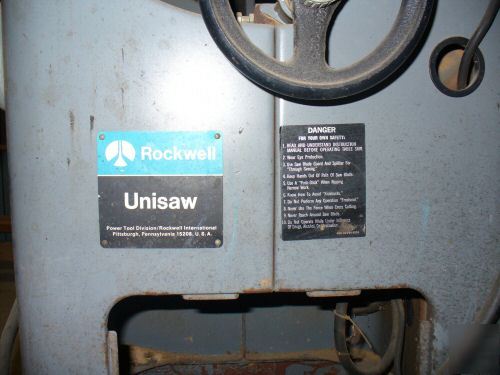 Rockwell industrail delta professional table saw 10