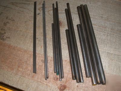 Stainless steel rod assortment 16 pcs. 1/8