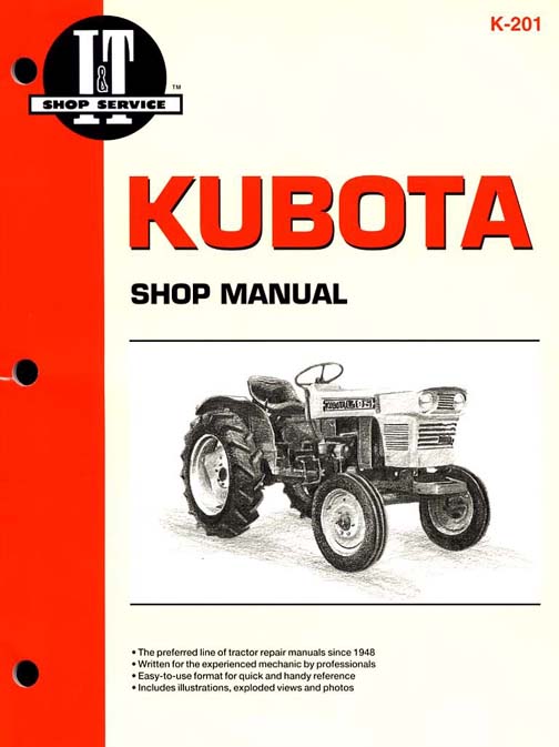  kubota tractor service shop repair manual
