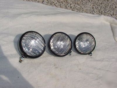 John deere sealed beam headlights, restored 6 volt nice