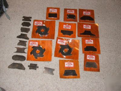 Kity spindle moulder blades approx 20