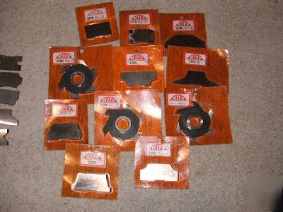 Kity spindle moulder blades approx 20