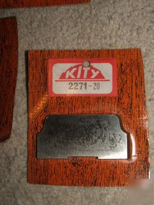 Kity spindle moulder blades approx 20