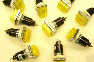 New 10 pieces mini pilot light 16MM amber 230VAC 