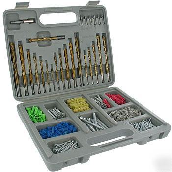 New 301 piece titanium drill set metal or woodworking