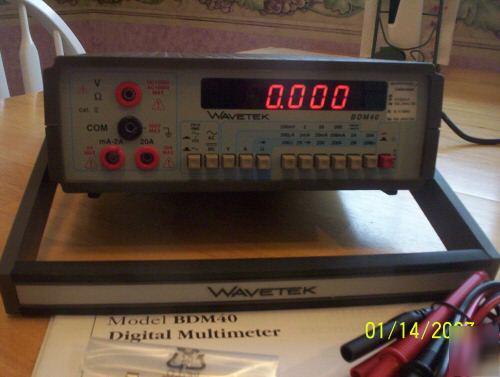 Wavetek bdm-40 benchtop multimeter