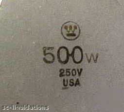 13 x westinghouse 500/if inside frosted 500W, ps-40