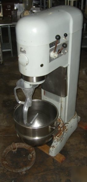 155: hobart M802 80QT. mixer w/ 80QT. s/s bowl, hook & 