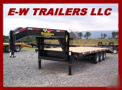 2007 3 axle gooseneck equipment trailer-20' plus 5' hd