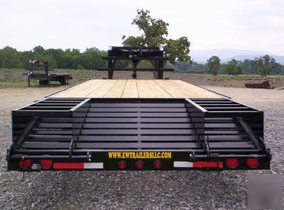 2007 3 axle gooseneck equipment trailer-20' plus 5' hd