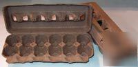 Brown, 12-egg carton, blank #EGP1BL-800BR