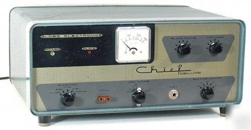 Globe chief deluxe transmitter 80-10 working w/manual