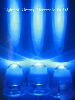 New 50 10MM super bright blue led 40,000 mcd f/s, f/r