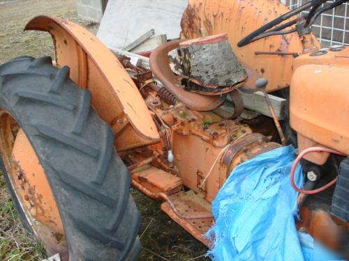 Old ford jubilee tractor 600 with grader 