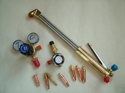 Oxygen/propane welding/cutting torch/tips/regulators