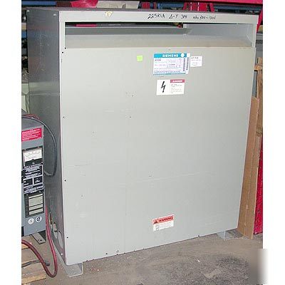 Siemens 225 kva 3 phase transformer