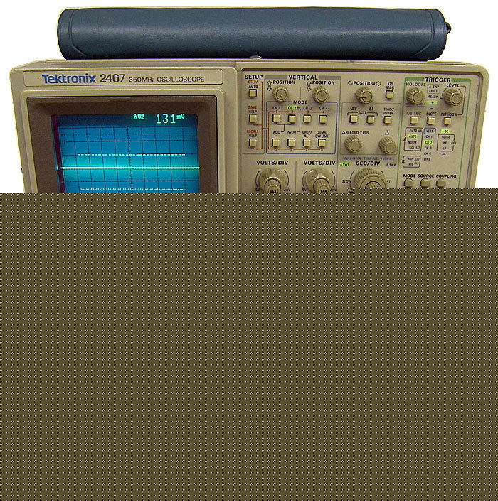 Tektronix 2467 oscilloscope 350MHZ 4-ch with manual