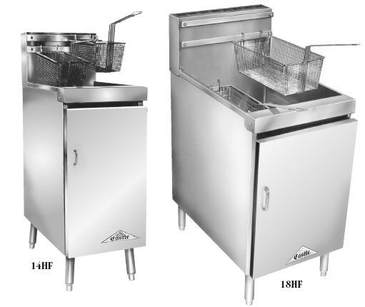 New comstock castle tube type fryer floor model 14HF