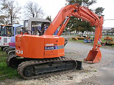 New hitachi EX60URG excavator, side-shift boom, tracks