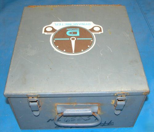 Dillon dynamometer w/case & shackles, 20,000 lb