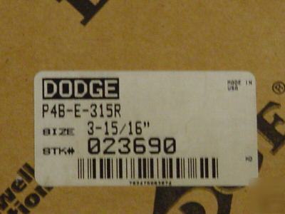 Dodge pillow block bearing 3-15/16 tapered roller 